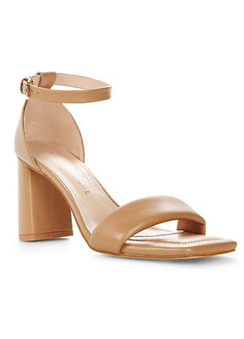 Kaleidoscope Nude Barely There Sandals Curvissa