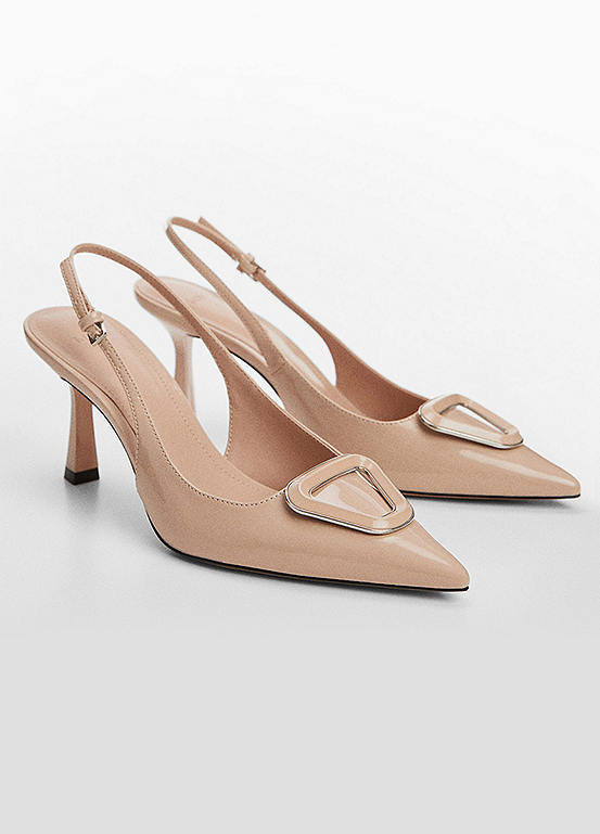 Mango Nude Franie Slingback Court Shoes Curvissa