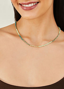 Accessorize 14ct Gold-Plated Beaded Collar Necklace