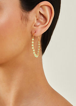 Accessorize 14ct Gold-Plated Beaded Hoops
