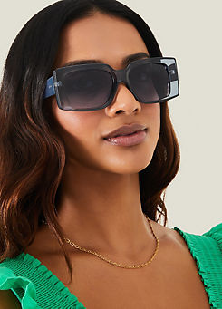 Accessorize Crystal Square Frame Sunglasses
