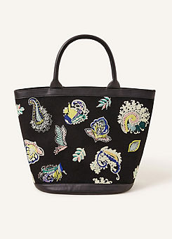 Accessorize Embroidered Paisley Bag
