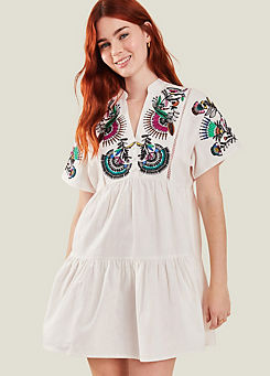 Accessorize Fan Embroidered Cover Up Dress