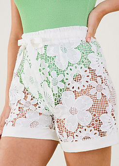 Accessorize Lace Flower Shorts