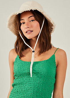 Accessorize Lace Trim Bucket Hat