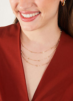 Accessorize Layered Station Bead Necklace