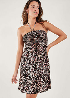 Accessorize Leopard Bandeau Dress