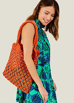 Accessorize Open Weave Shopper Bag