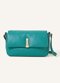 Accessorize Puffer Crossbody Bag with Lock Detail