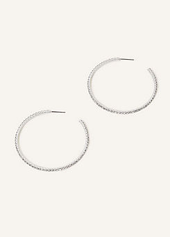 Accessorize Thin Crystal Hoops