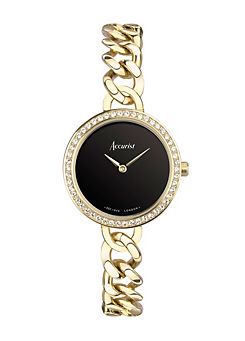 Accurist Ladies Jewellery Gold Stainless Steel Chain Analogue 18mm Watch
