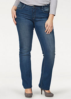 Arizona Contrast Seams Bootcut Jeans