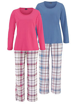 Arizona Pack of 2 Long Sleeve Pyjamas