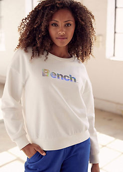 Bench. Loungewear Logo Print Round Neck Sweatshirt
