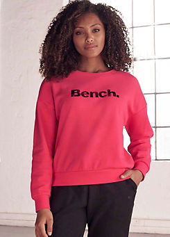 Bench. Loungewear Logo Print Round Neck Sweatshirt