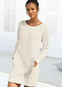 Bench. Loungewear Logo Print Sweatshirt Dress