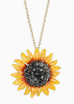 Bill Skinner Sunflower Pendant Necklace