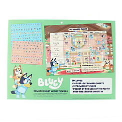 Bluey Reward Chart - Pad With 30 X Tear Off Reward Charts & Pocket On Back Cover To Keep Charts In