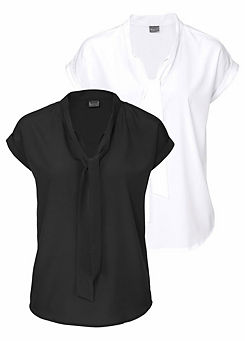 Bruno Banani Pack of 2 Pussy Bow Blouses