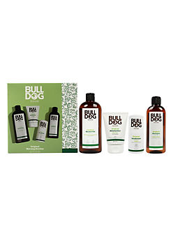 Bulldog Original Morning Routine - Shower Gel 500ml, Moisturiser 100ml, Natural Deodorant 75ml & Shampoo 300ml