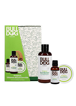 Bulldog Original Ultimate Beard Care Kit - Beard Shampoo & Condition 200ml, Beard Oil 30ml & Beard Balm