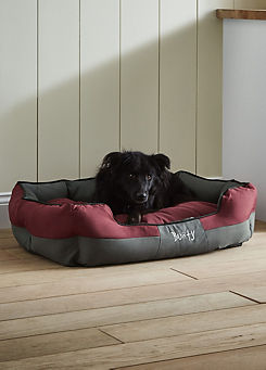 Bunty Anchor Red Water Resistant, Machine Washable Dog Bed