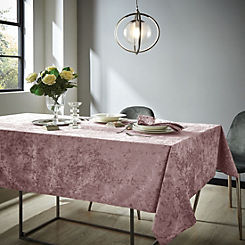 Catherine Lansfield Crushed Velvet Tablecloth - Small