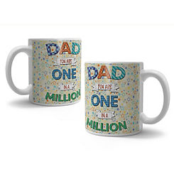 Ceramic Mug- Dad One In A Million