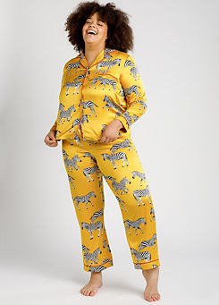 Chelsea Peers Curve Zebra Print Pyjama Set