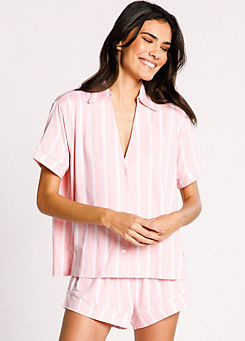 Chelsea Peers NYC Striped Eco Short Pyjama Set