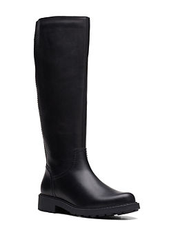 Clarks Orinoco2 Rise Black Leather Boots