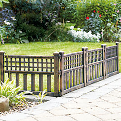 Collection Pack of 4 Bronze Effect Fence Panels