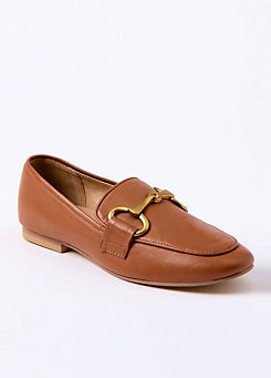Cotton Traders Grace Leather Ring Detail Loafers