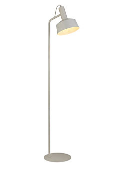 Cream Metal Adjustable Floor Lamp