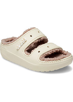 Crocs Cream Classic Cozzzy Sandals