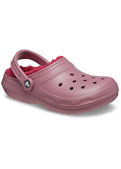 Crocs Pink Classic Lined Clogs