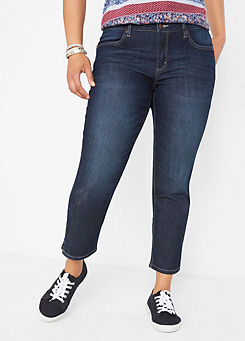 Cropped Washed Jeans