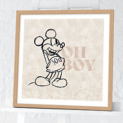 Disney Mickey Mouse ’Oh Boy’ Framed Print