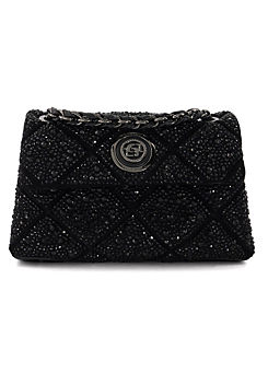 Dune London Duchess S Black Small Quilted Leather Bag
