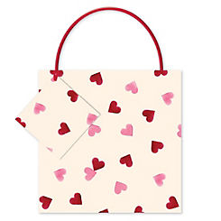 Emma Bridgewater Hearts Wrapping Paper & Gift Bag Bundle