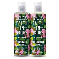 Faith In Nature Wild Rose Shampoo & Conditioner Duo