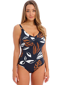 Fantasie Lake Orta Underwired V Neck Swimsuit with Adjustable Legs