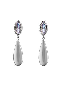 Fiorelli Organic Pebble Drop Earrings with Navette Vitrail Crystal