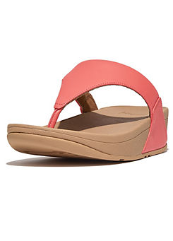 FitFlop Rosy Coral Lulu Leather Toepost Sandals