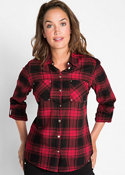 Fitted Tartan Blouse