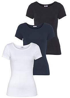 FlashLights Pack of 3 Basic T-Shirts