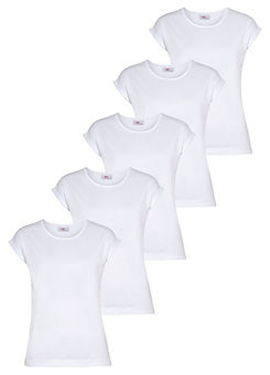FlashLights Pack of 5 Cap Sleeve T-Shirts