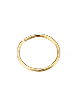 For You Collection 9ct Gold 8mm Split Hoop Nose Ring