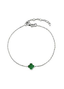 For You Collection Flower Green Bracelet