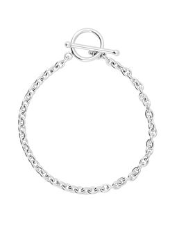 For You Collection Sterling Silver Classic Toggle T-Bar Bracelet
